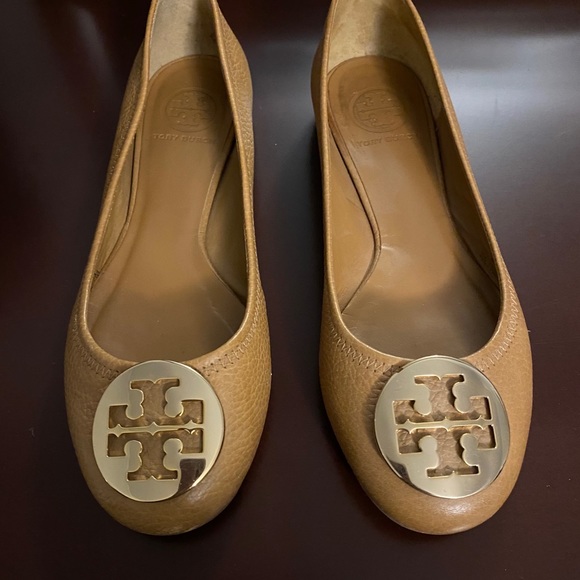 ⭐️SOLD⭐️ Tory Burch Chestnut Flats Size 7 - Picture 2 of 6
